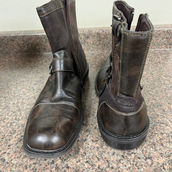 Men's Brown Dress Boots - Picture 5 of 11